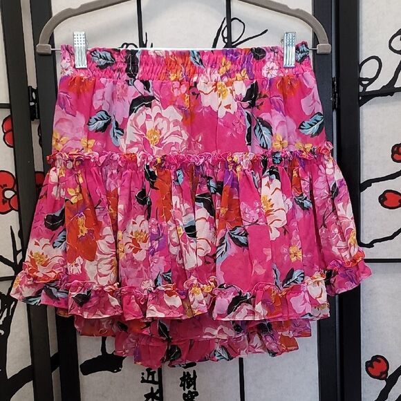 Misa Los Angeles Marion Mini Ruffle Skirt Size M - Picture 1 of 6